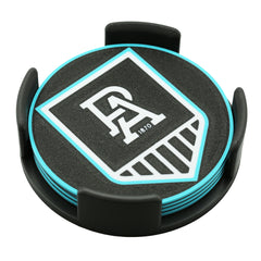 Port Adelaide Power AFL Coaster 3D Printed Drink Coaster - The 3D Print Smiths