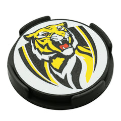 Richmond Tigers AFL Coaster 3D Printed Drink Coaster - The 3D Print Smiths