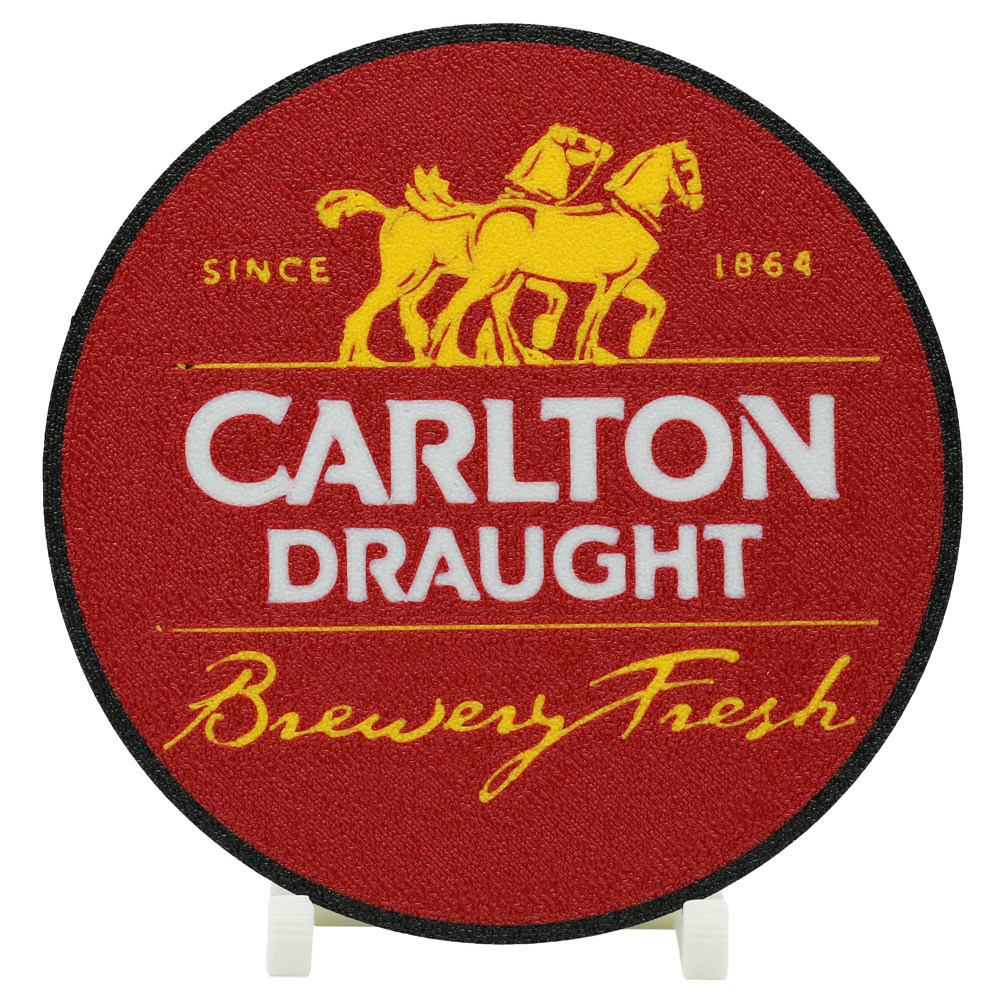 Carlton Draught Beer Coaster 3D Printed Drink Coaster - The 3D Print Smiths
