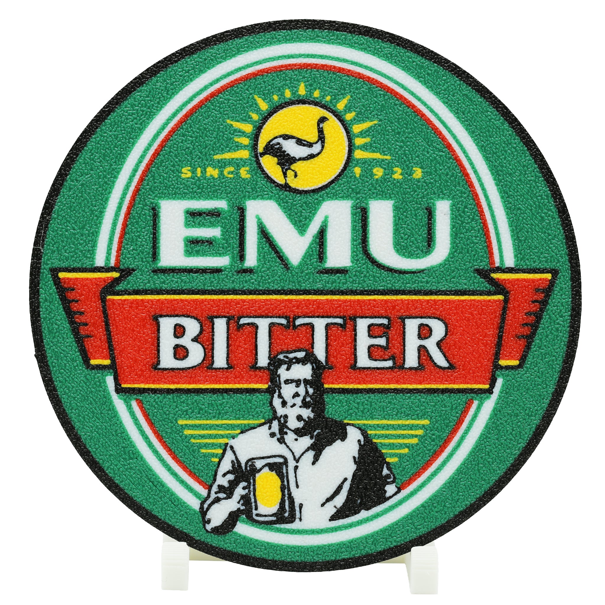 Emu Bitter Beer Coaster 3D Printed Drink Coaster - The 3D Print Smiths