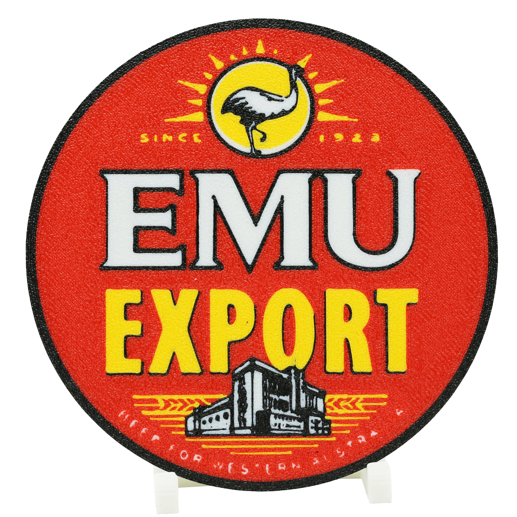 Emu Export Beer Coaster 3D Printed Drink Coaster - The 3D Print Smiths