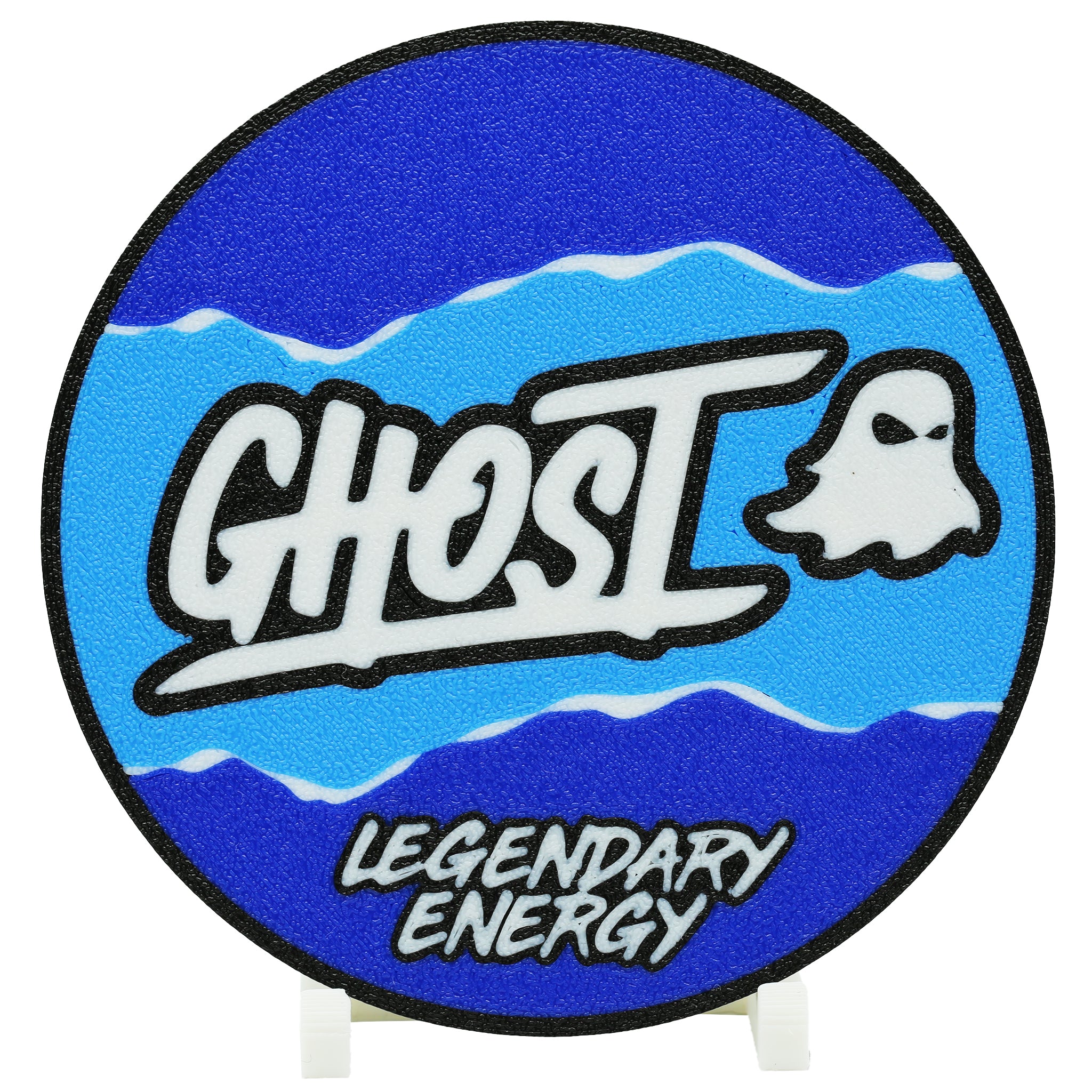 Ghost Energy Coaster 3D Printed Soft Drink Drink Coaster - The 3D Print Smiths