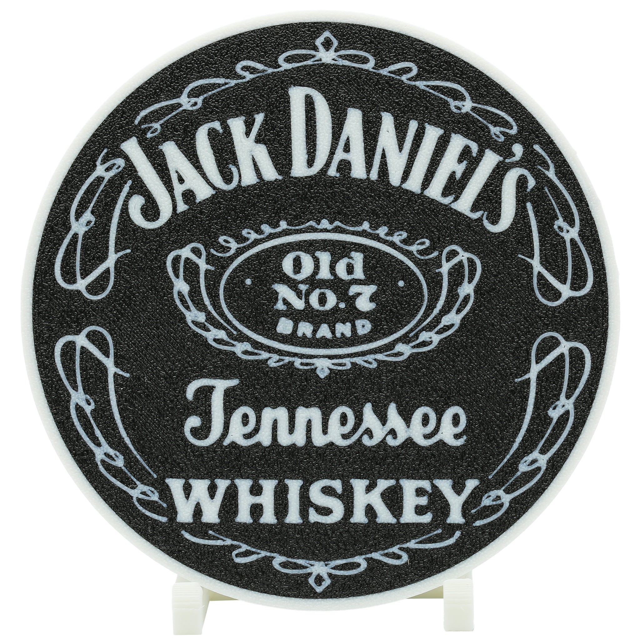 Jack Daniels Whiskey Coaster 3D Printed Drink Coaster - The 3D Print Smiths