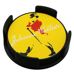 Johnnie Walker Retro Logo Coaster 3D Printed Drink Coaster - The 3D Print Smiths