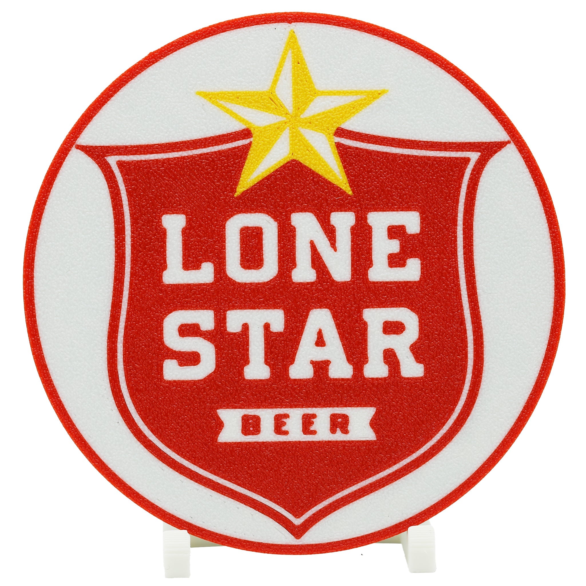 Lone Star Beer Coaster 3D Printed Drink Coaster - The 3D Print Smiths