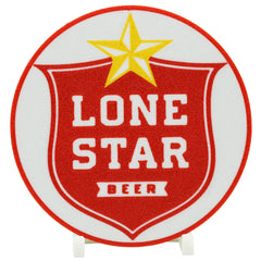 Lone Star Beer Coaster 3D Printed Drink Coaster - The 3D Print Smiths