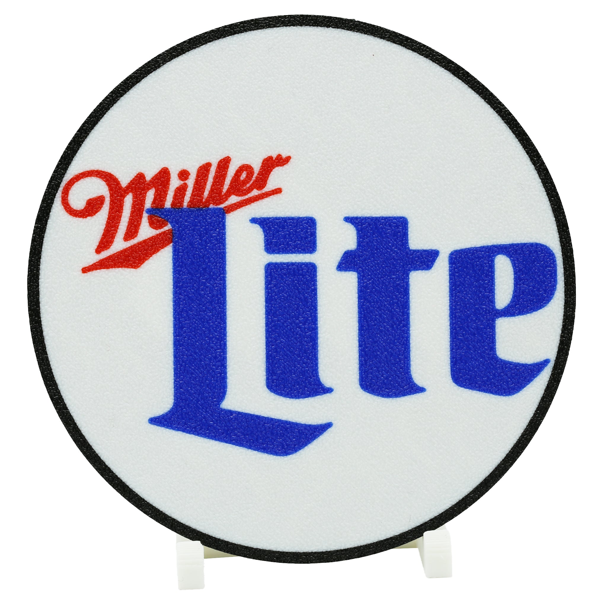 Miller Lite Beer Coaster 3D Printed Drink Coaster - The 3D Print Smiths