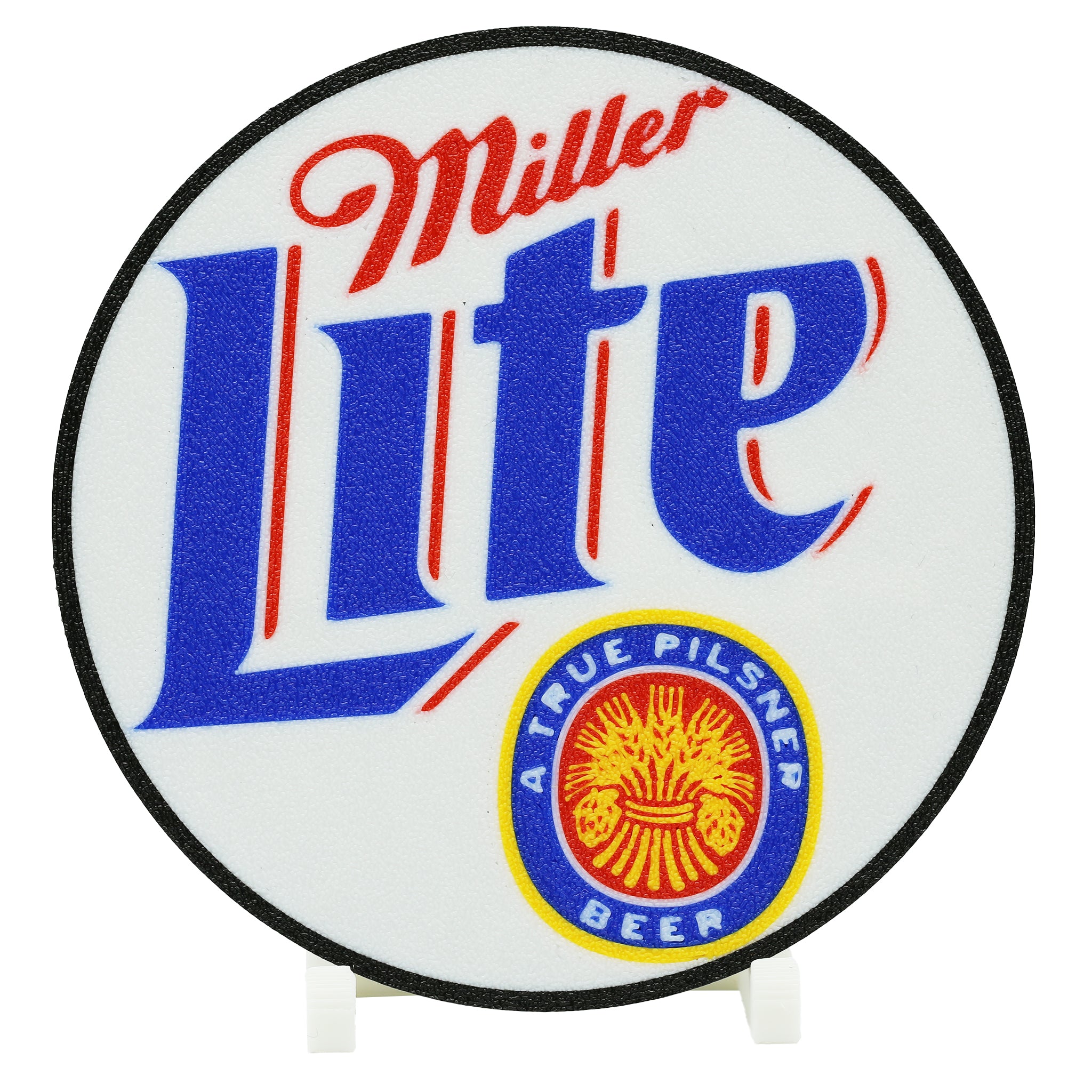 Miller Lite Wheat Logo Coaster 3D Printed Drink Coaster - The 3D Print Smiths