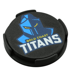 Gold Coast Titans NRL Coaster 3D Printed Drink Coaster - The 3D Print Smiths