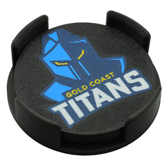 Gold Coast Titans NRL Coaster 3D Printed Drink Coaster - The 3D Print Smiths