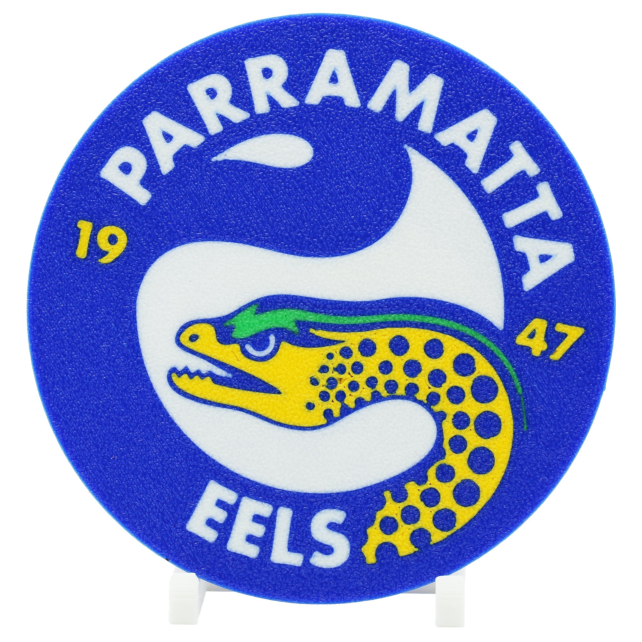 Parramatta Eels NRL Coaster 3D Printed Drink Coaster - The 3D Print Smiths