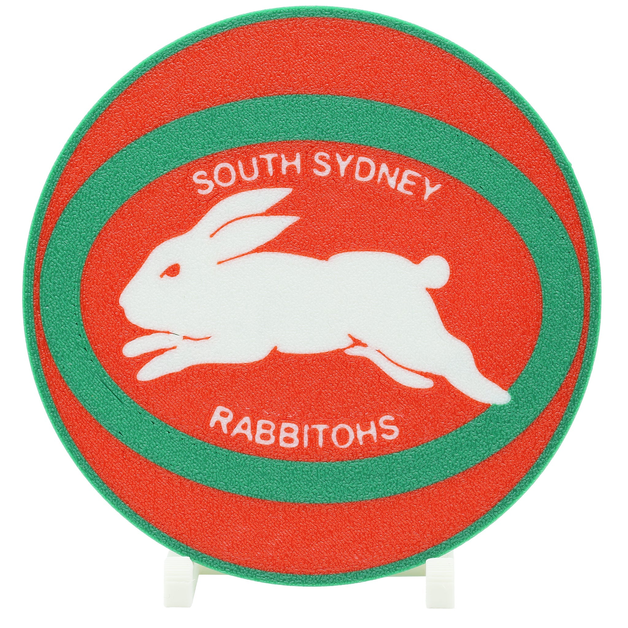 South Sydney Rabbitohs NRL Coaster 3D Printed Drink Coaster - The 3D Print Smiths