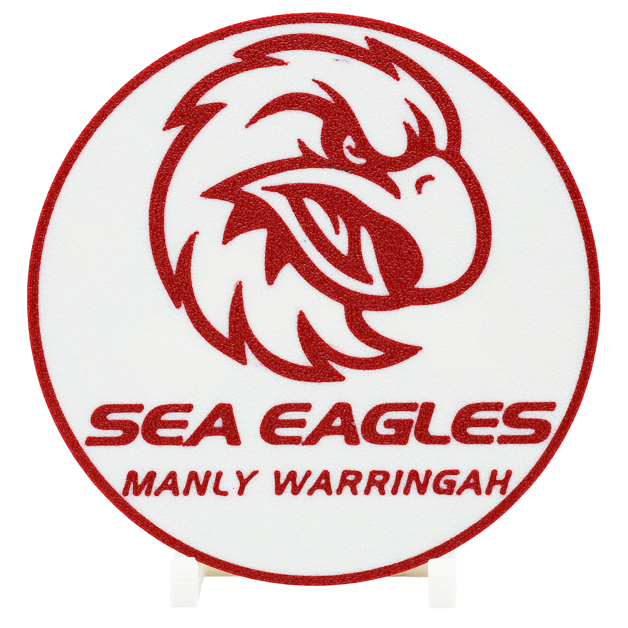 Manly Warringah Sea Eagles NRL Coaster 3D Printed Drink Coaster - The 3D Print Smiths