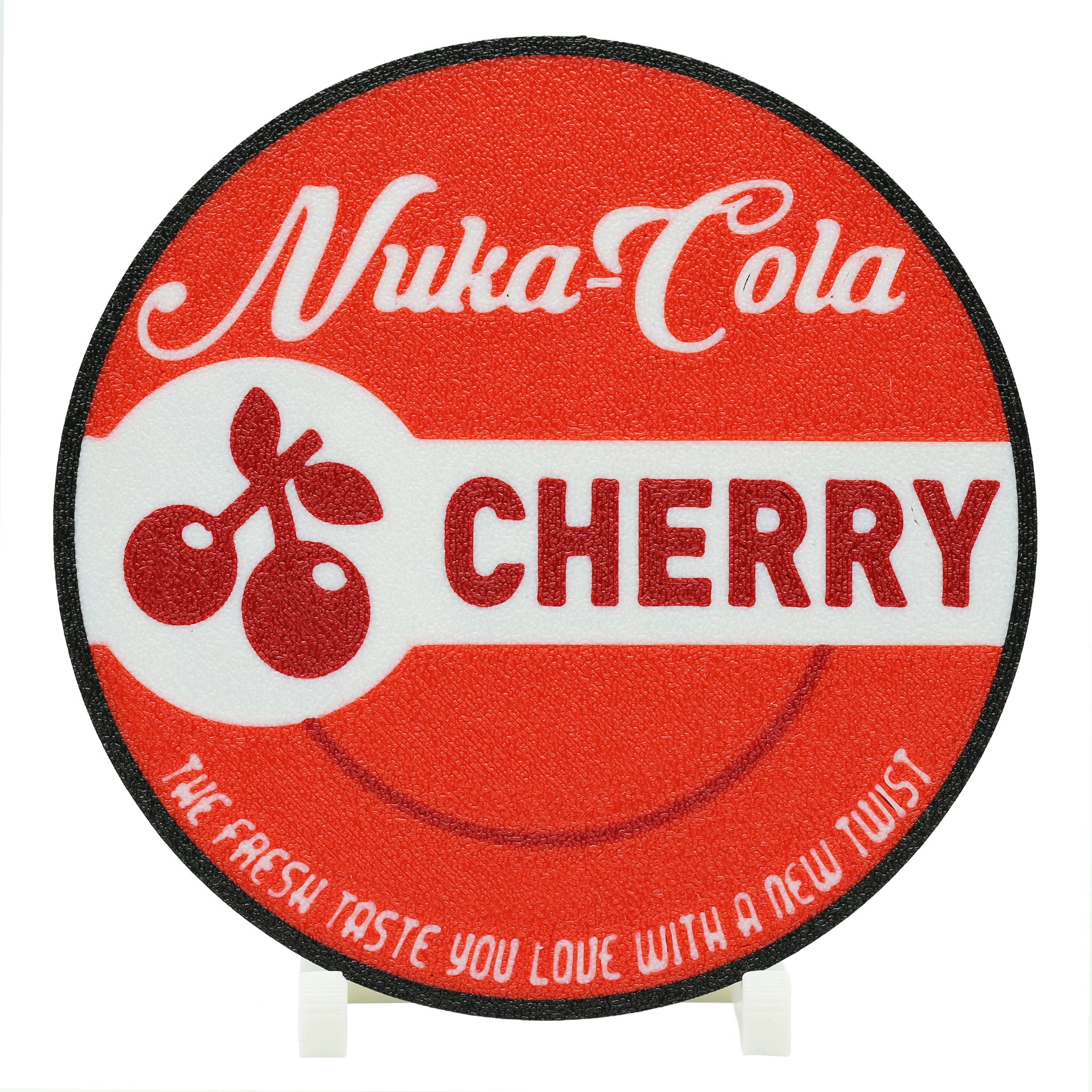 Nuka Cola Cherry Coaster 3D Printed Pop Culture Drink Coaster - The 3D Print Smiths