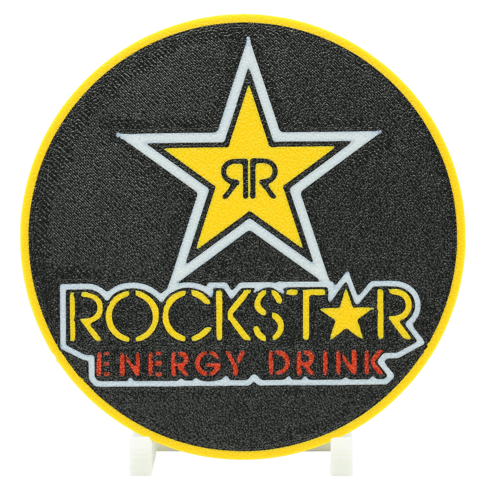 Rockstar Energy Coaster 3D Printed Soft Drink Drink Coaster - The 3D Print Smiths