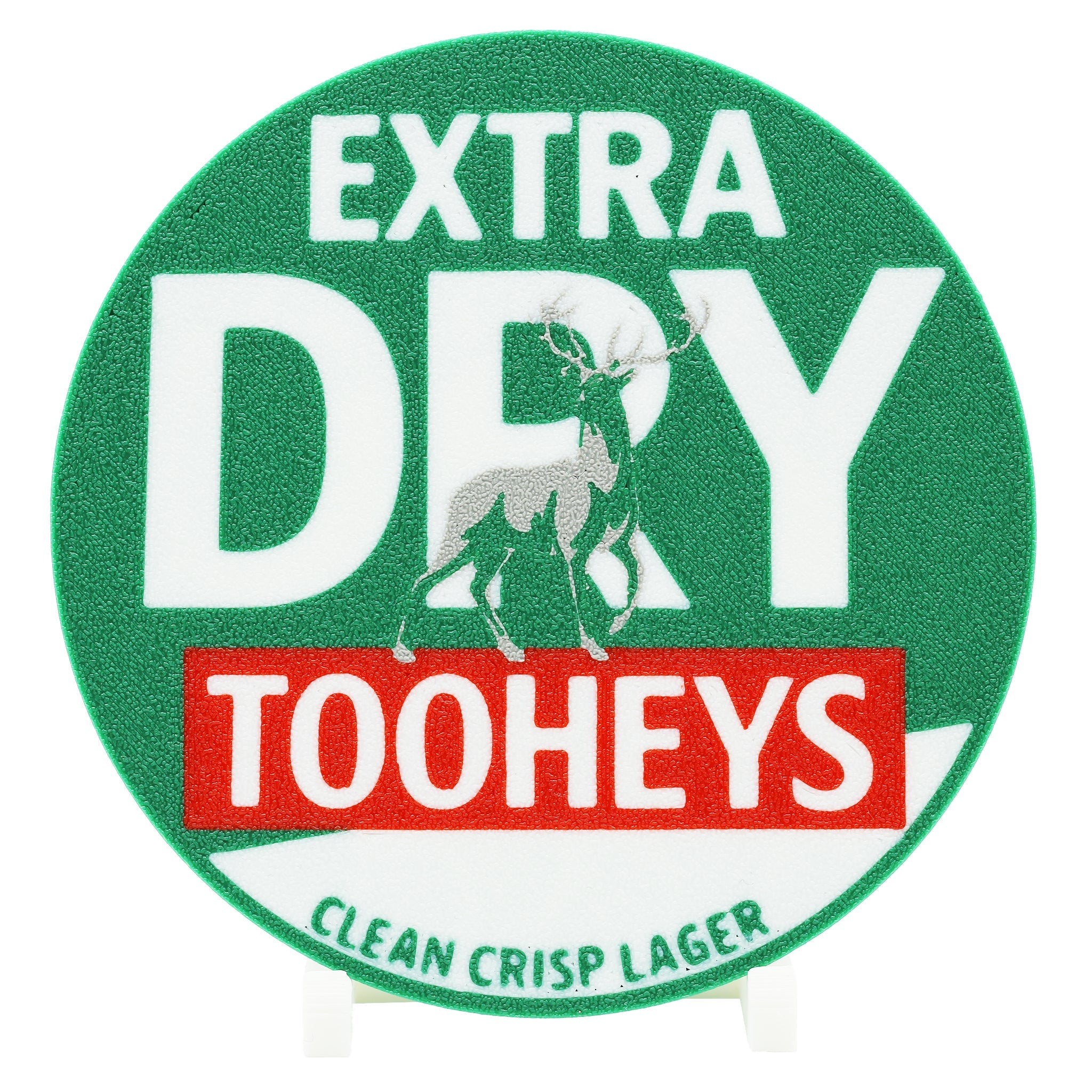 Tooheys Extra Dry Beer Coaster 3D Printed Drink Coaster - The 3D Print Smiths