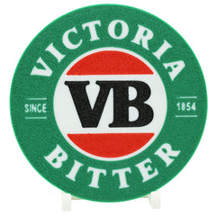 VB Victoria Bitter Beer Coaster 3D Printed Drink Coaster - The 3D Print Smiths