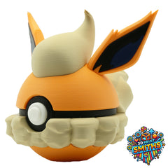 Flareon Character Ball 3D Printed Collectable