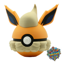Flareon Character Ball 3D Printed Collectable