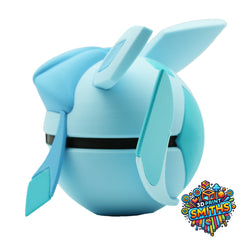 Glaceon Character Ball 3D Printed Collectable