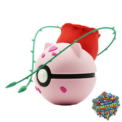 Bulbasaur Valentines Edition Character Ball 3D Printed Collectable