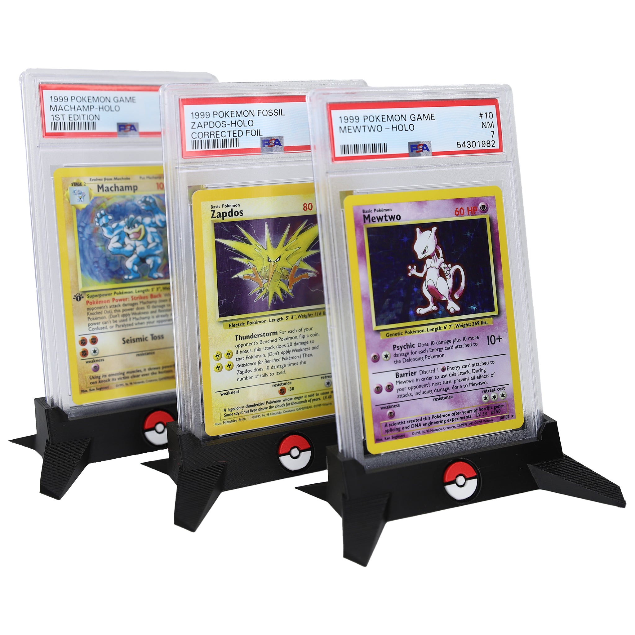 PSA Grade Card Pokémon Slab Single Pokeball Holder - The 3D Print Smiths