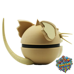 Raticate Character Ball 3D Printed Collectable