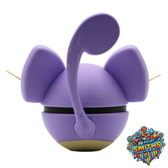 Rattata Character Ball 3D Printed Collectable