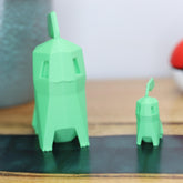 Low Poly 3D Printed Chikorita Figurine - Retro Pokemon Model - The 3D Print Smiths