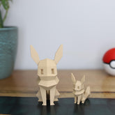 Low Poly 3D Printed Eevee Figurine - Retro Pokemon Model - The 3D Print Smiths