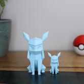 Low Poly 3D Printed Glaceon Figurine - Retro Pokemon Model - The 3D Print Smiths