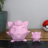 Low Poly 3D Printed Jigglypuff Figurine - Retro Pokemon Model - The 3D Print Smiths