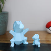 Low Poly 3D Printed Totodile Figurine - Retro Pokemon Model - The 3D Print Smiths