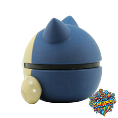Snorlax Character Ball 3D Printed Collectable