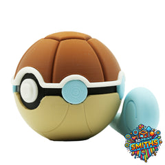 Squirtle Character Ball 3D Printed Collectable