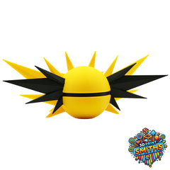 Zapdos Character Ball 3D Printed Collectable