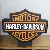 Harley Davidson Motorbikes Logo Light Box - The 3D Print Smiths