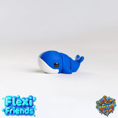 Flexi Friend Baby Blue Whale - Flexible 3D Printed Toy