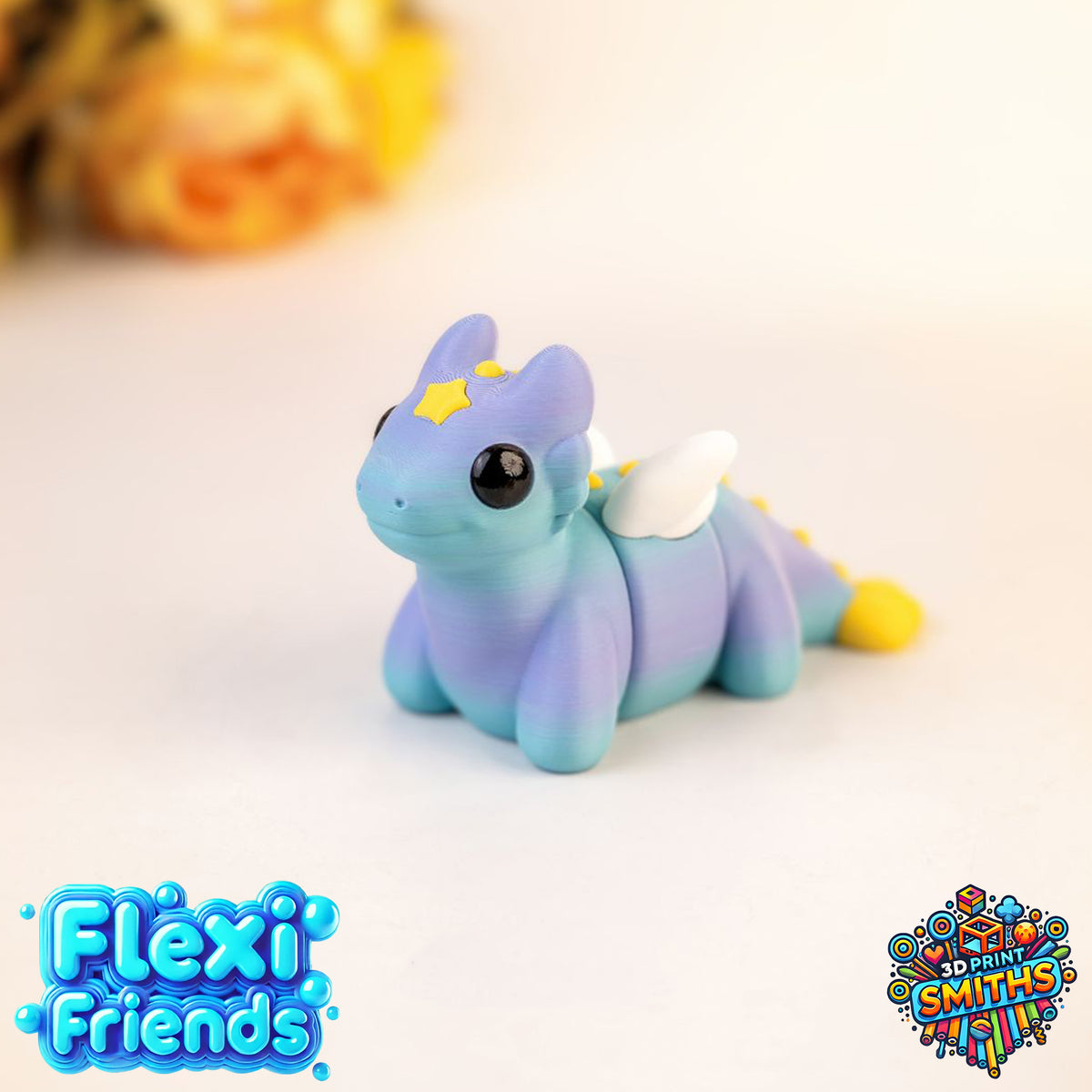 Flexi Friend Baby Celestial Dragon - Flexible 3D Printed Toy