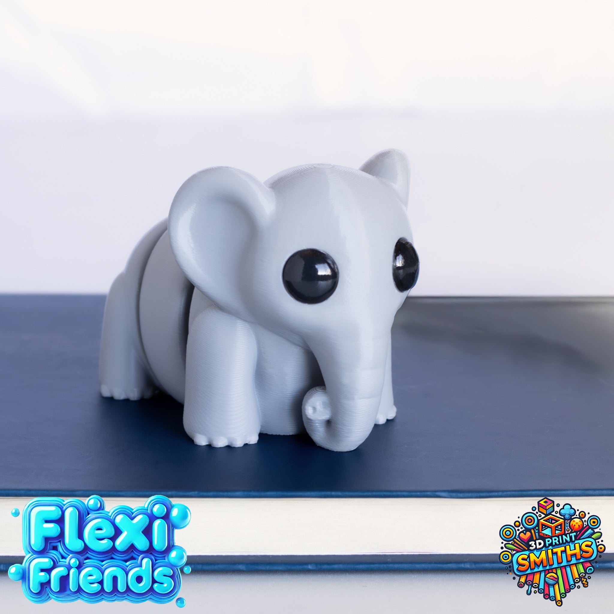 Flexi Friend Baby Elephant - Flexible 3D Printed Toy - The 3D Print Smiths