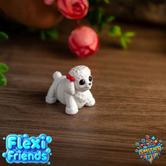 Flexi Friend Baby Poodle - Flexible 3D Printed Toy