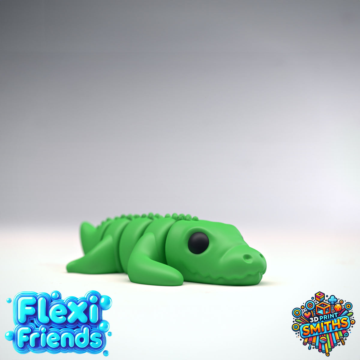 FlexiFriend Barry the Crocodile - Flexible 3D Printed Toy