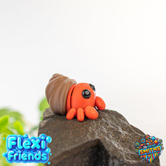 Flexi Friend Baby Hermit Crab - Flexible 3D Printed Toy