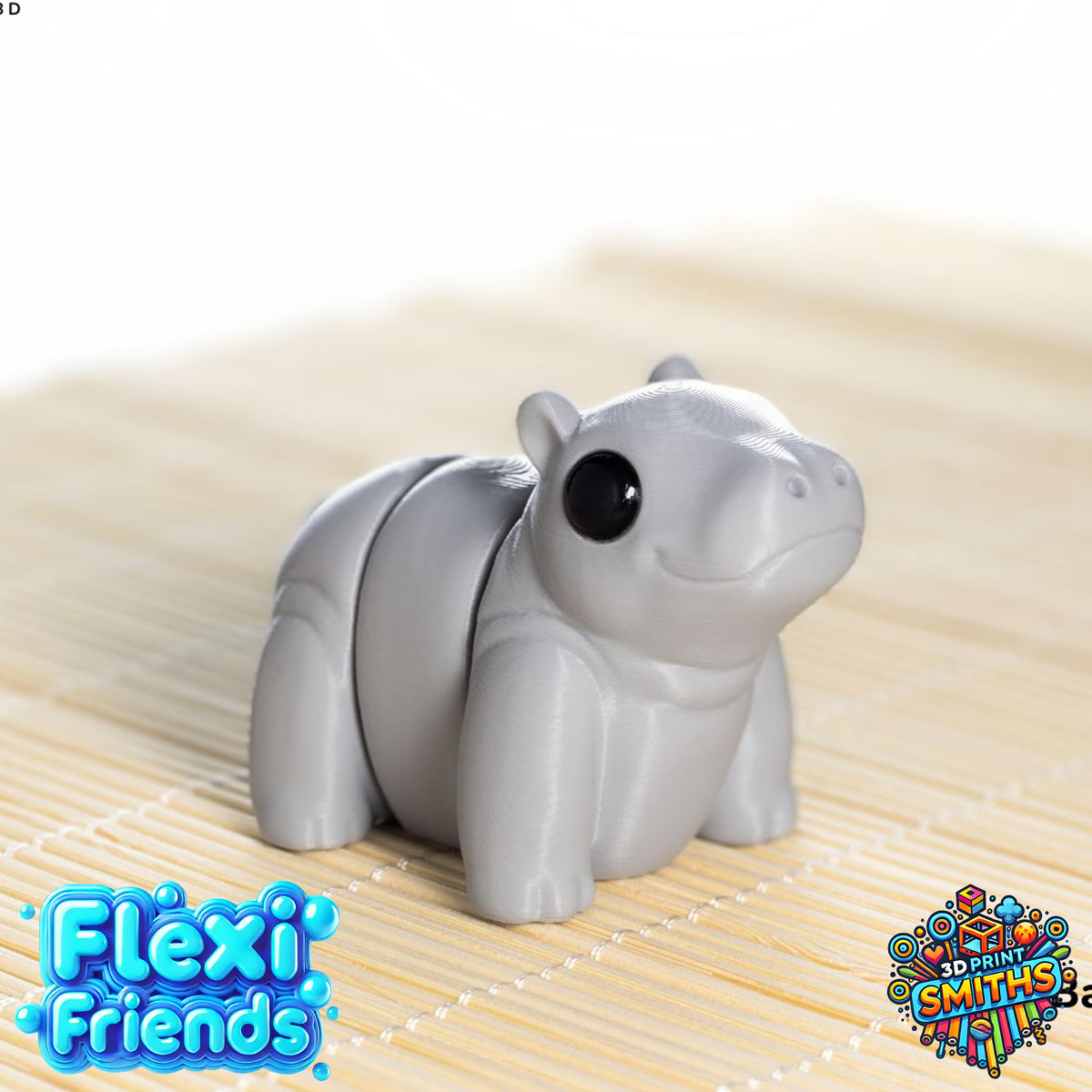 Flexi Friend Hippo - Flexible 3D Printed Toy