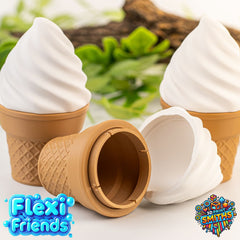Flexi Friend Ice Cream Container - Flexible 3D Printed Toy