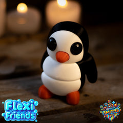 FlexiFriend Penguin - Flexible 3D Printed Toy