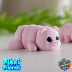 FlexiFriend Pig - Flexible 3D Printed Toy