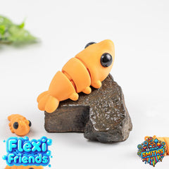 Flexi Friend Baby Shrimp - Flexible 3D Printed Toy