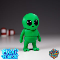 Flexi Friend Tiny Alien - Flexible 3D Printed Toy