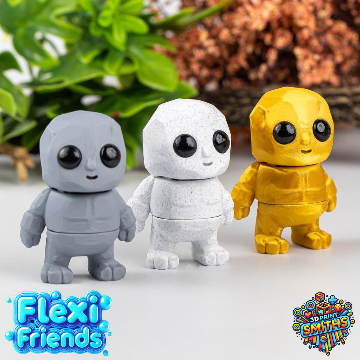 Flexi Friend Tiny Rock Golem - Flexible 3D Printed Toy